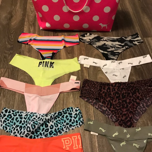 9 NWT PINK Victoria Secret panties - Picture 6 of 6